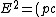 E^2=(pc)^2+(mc^2)^2